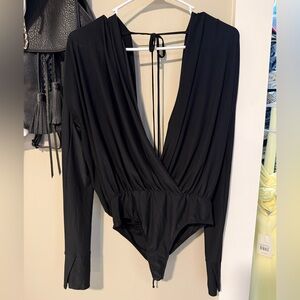 Black Long Sleeve Bodysuit